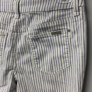 Chico's Blue and White Striped Pants
